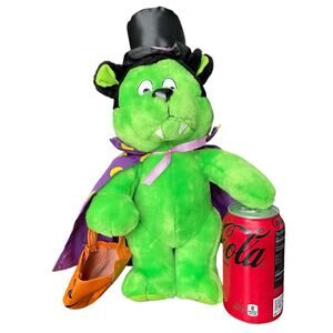 Vintage Vampire Bear Plush Halloween Dracula Doll 90s y2k Stuffed Toy Flaw READ